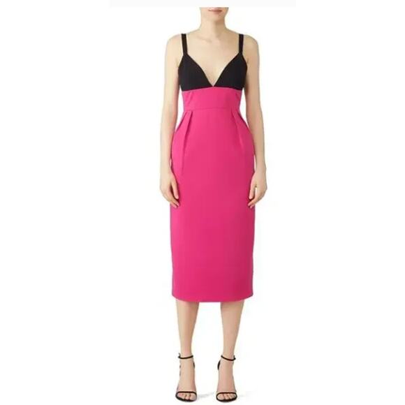 Jill Jill Stuart Begonia Colorblock Two Tone Sheath Dress Size 2 - Picture 3 of 8